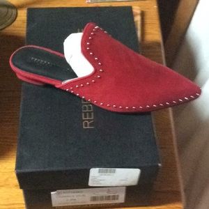 Rebecca Minkoff Chamille Kid Suede Scarlet Stud